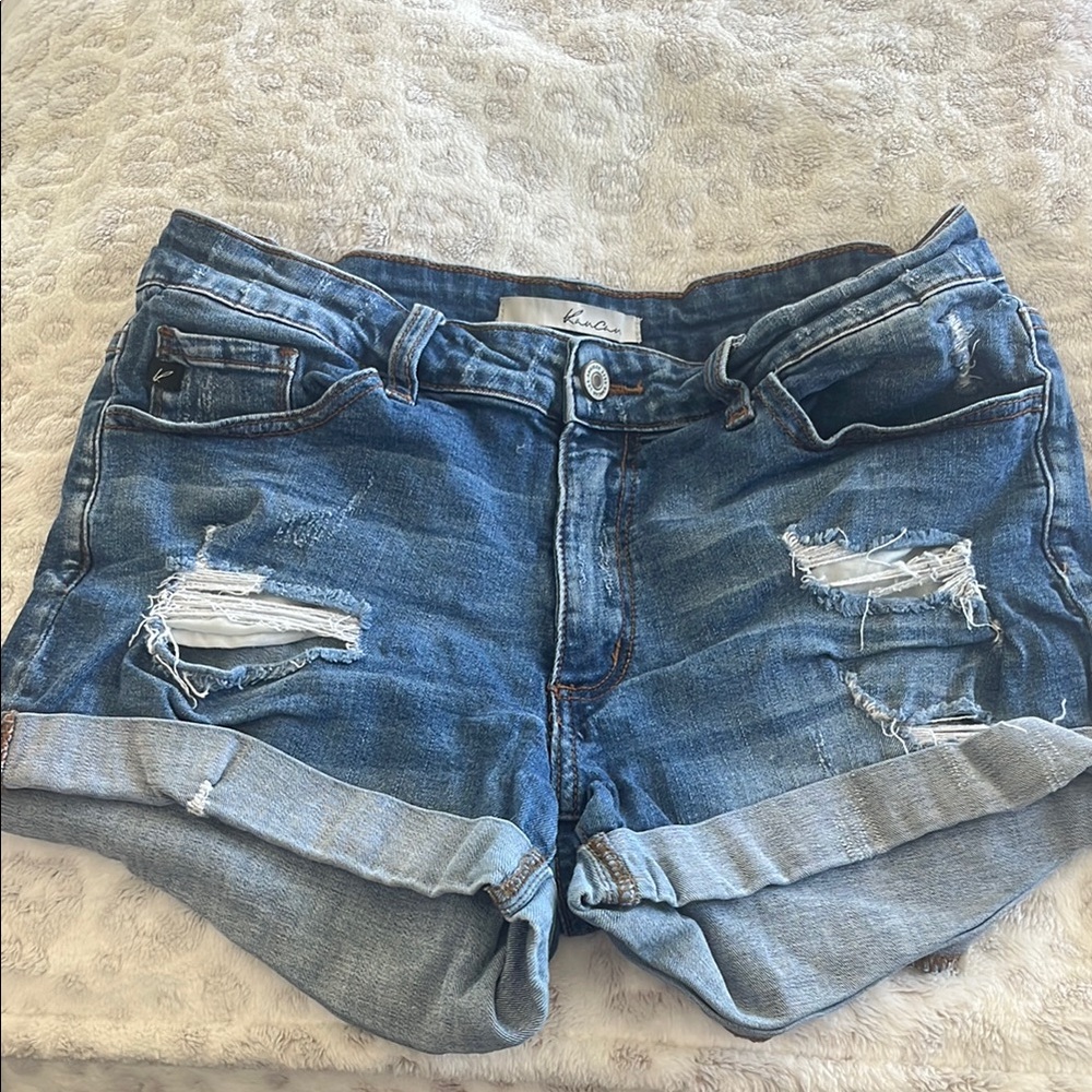 Kancan Women's Blue Denim Shorts